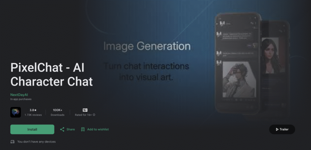 PixelChat AI mobile download
