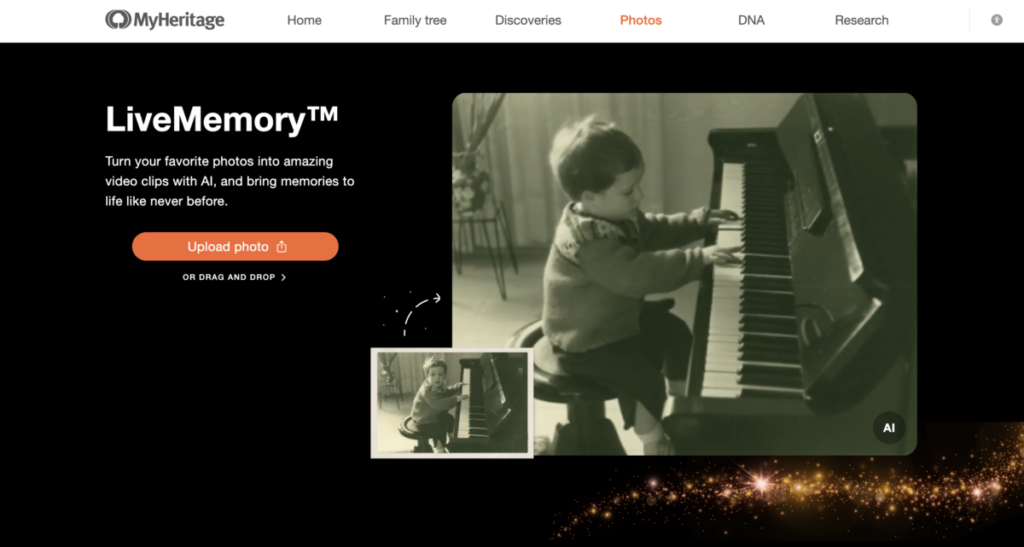 MyHeritage AI Time Machine