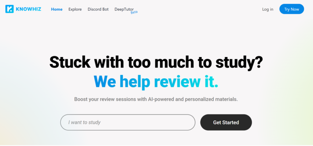 Knowhiz, a YouLearn alternative