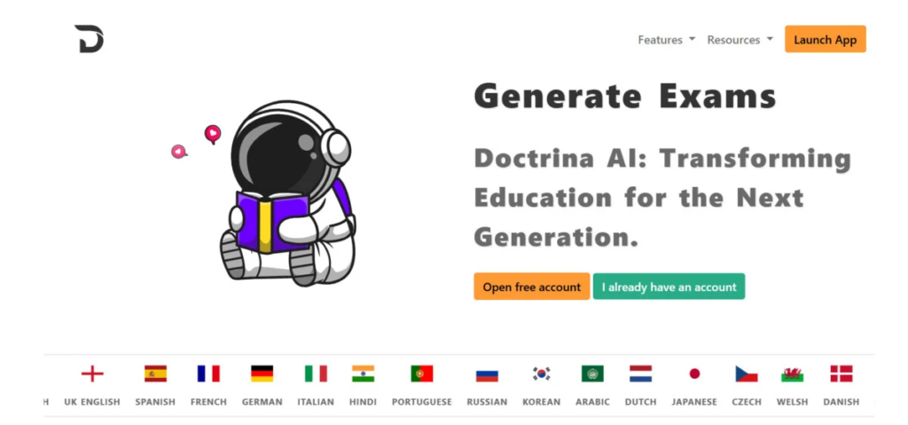 Doctrina AI exam generator
