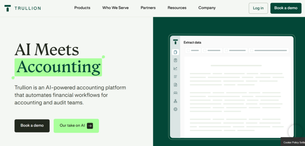 Trullion, a AI accounting software