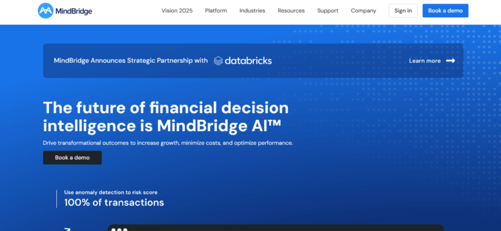 MindBridge, an accounting AI