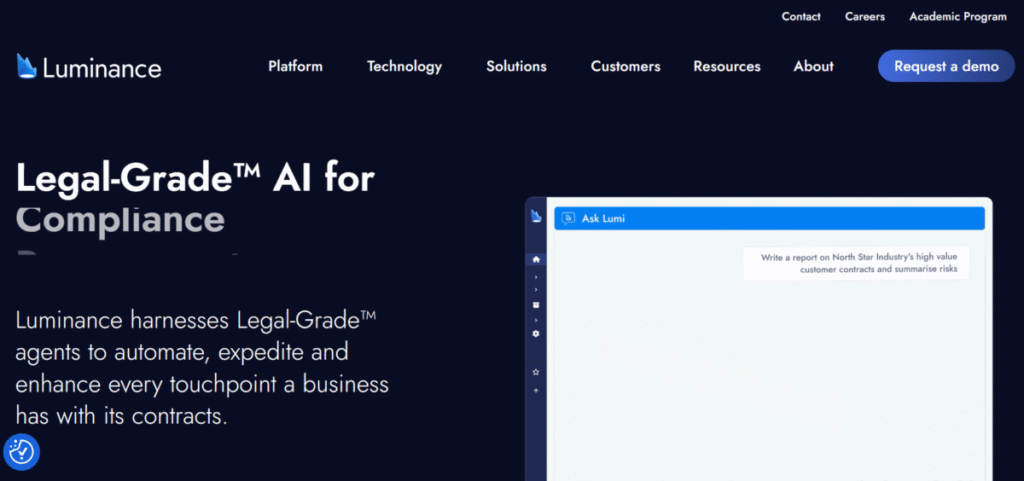 Luminance, a legal AI tool