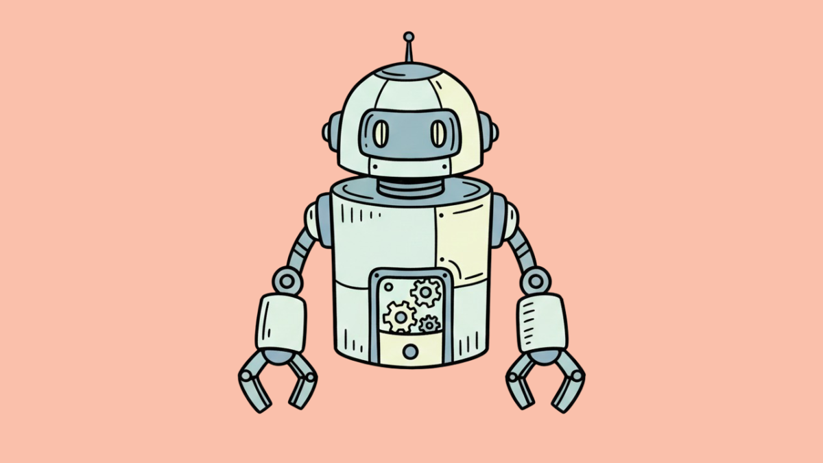 A robot with clawed hands