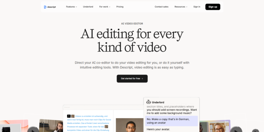 top ai voice changers - Descript AI