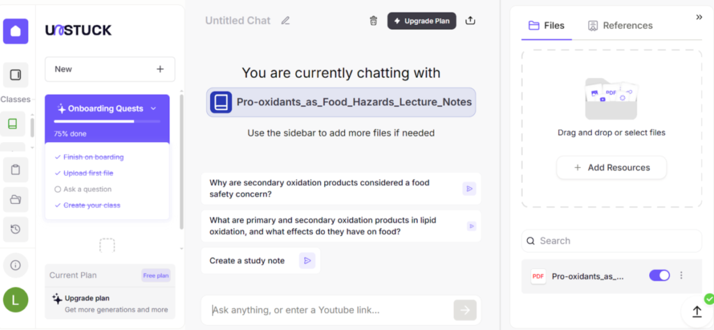 Creating study notes