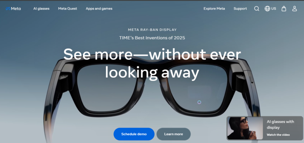 Meta Ray Ban Display Smart Glasses