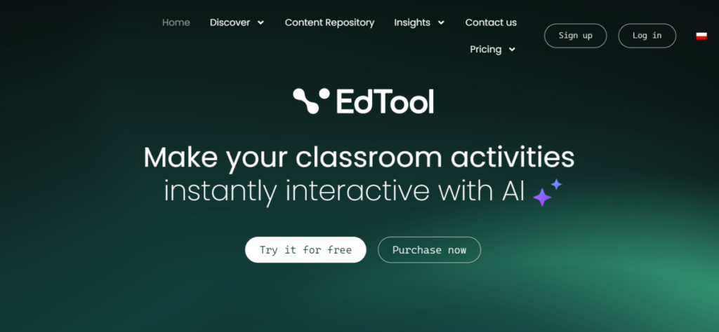 EdTool, an AI tool for teachers