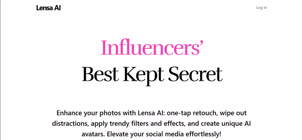 Lensa Ai, a top mobile photo enhancer