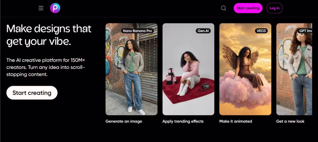 PicsArt, a top AI enhancer