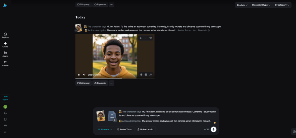 Dreamina avatar video