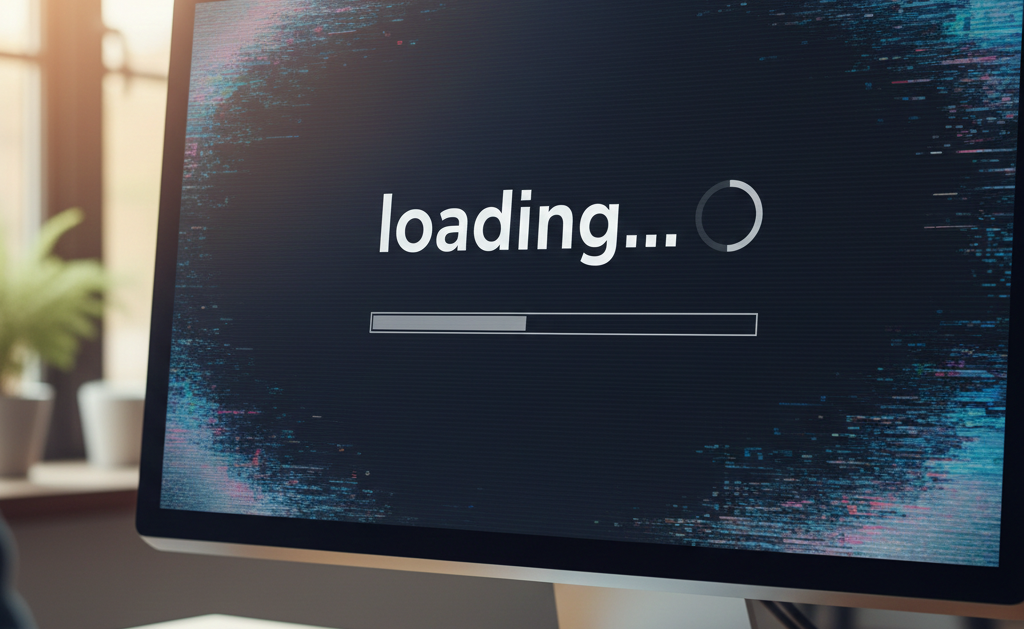 A computer screen displaying a lag