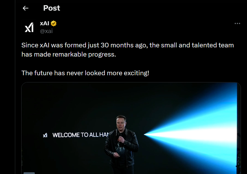 xAI on restructuring