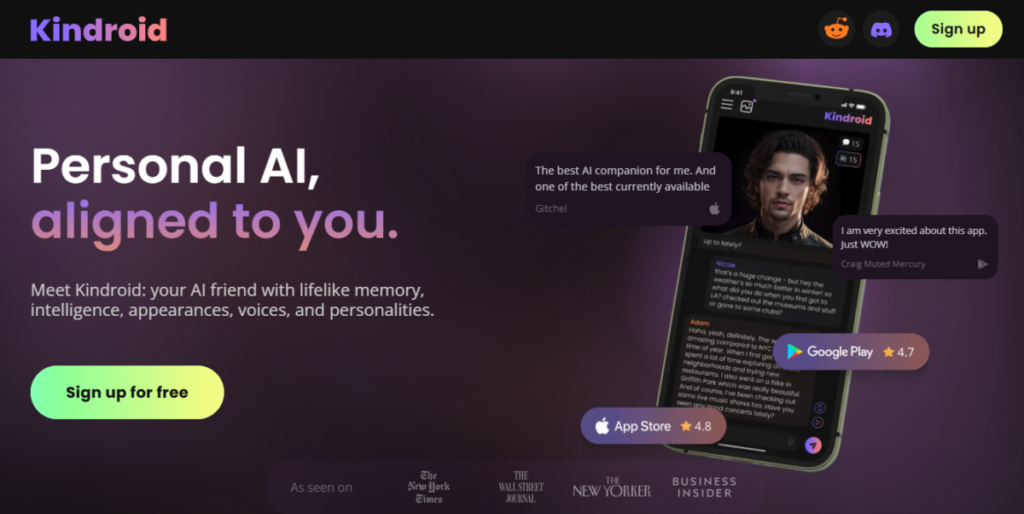 Kindroid Gening AI alternatives
