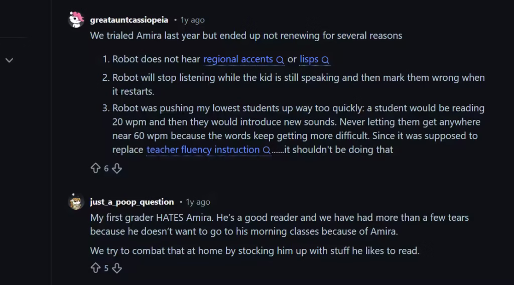 Amira learning review