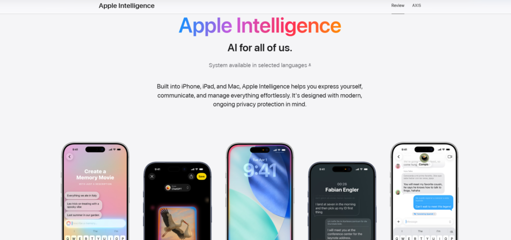 Apple intelligence