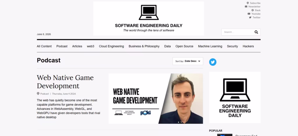 Software podcast daily