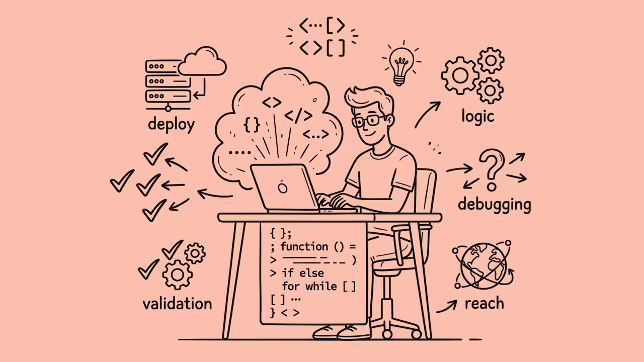 A software developer writing code