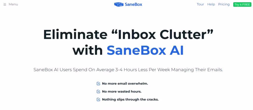SaneBox AI
