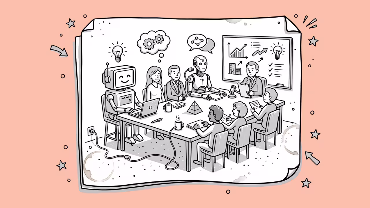 Robots acting as AI meting assistants
