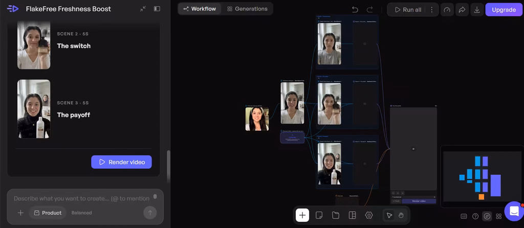 Creating a video with Creatify