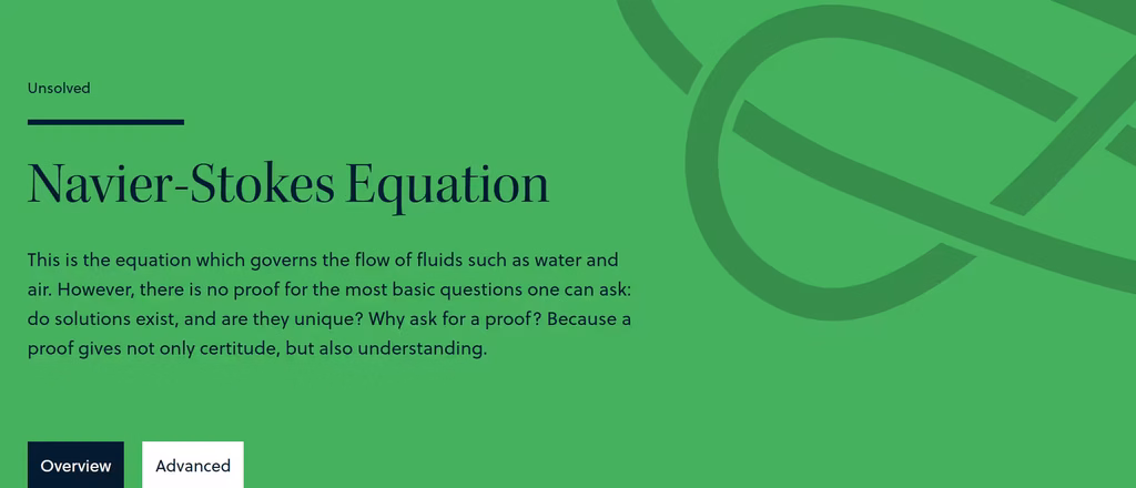 Navier-Stokes math equation