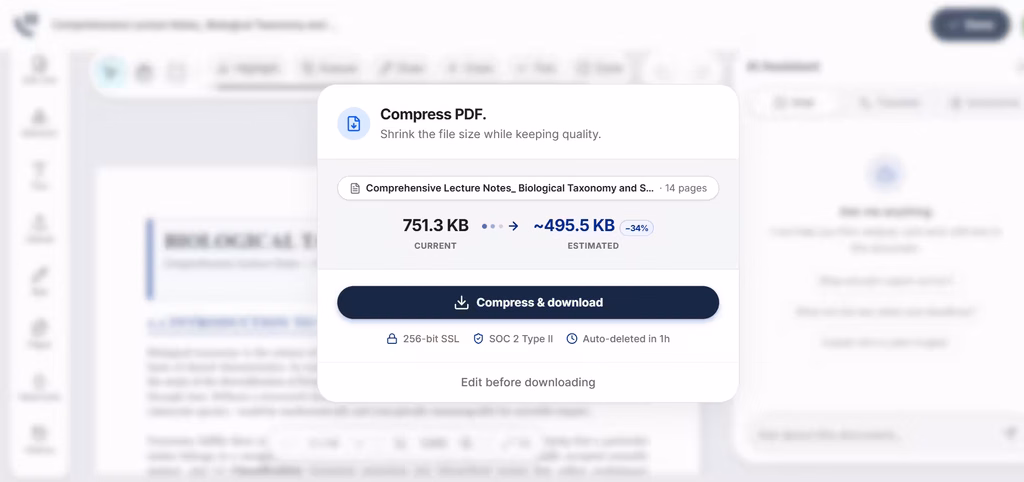 Compress PDF